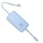 Veger K1 W1188 Digital Display Power Bank 10000mAh PD 3.0 Built In Non-MFI Lightning & USB-C (Γαλάζιο)