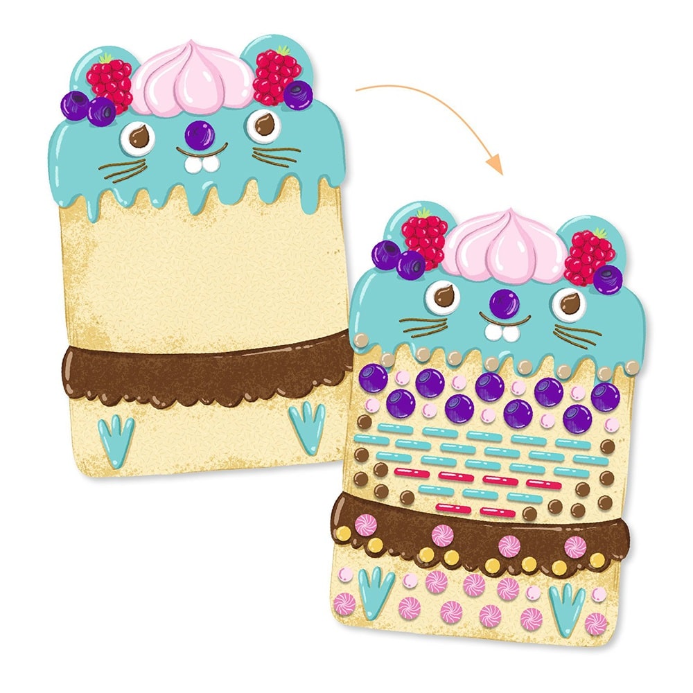 Djeco Μωσαϊκό με Aυτοκόλλητα "Γλυκά"