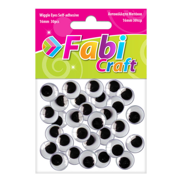 Fabi Ματάκια Αυτοκόλλητα 16mm 30τεμ