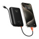 Veger K2 W2068 Digital Display Power Bank 20000mAh PD 3.0 35W Built In 4 Cables, Keychain Style (Μαύρο)