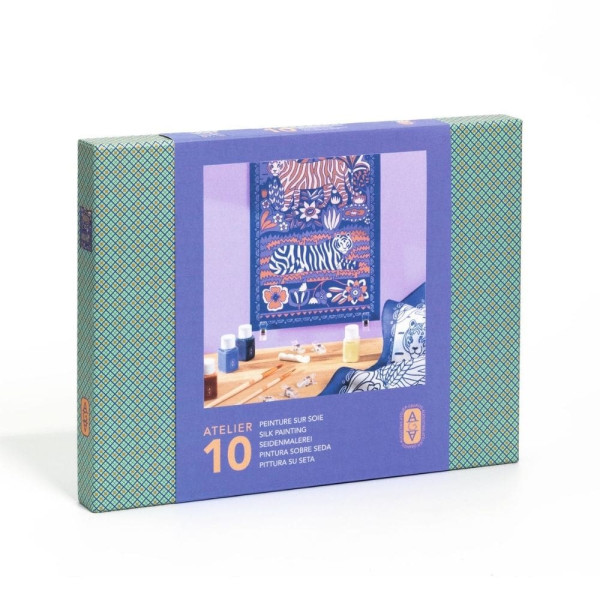 Djeco Atelier 10 - Zωγραφική σε Mετάξι "Τίγρης"