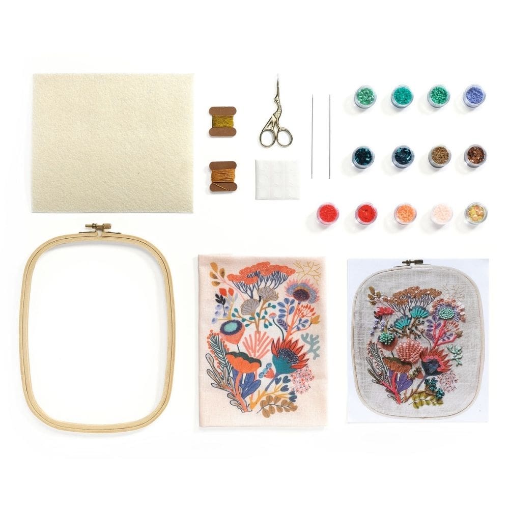 Djeco Atelier 59 - Kέντημα Λουλούδια