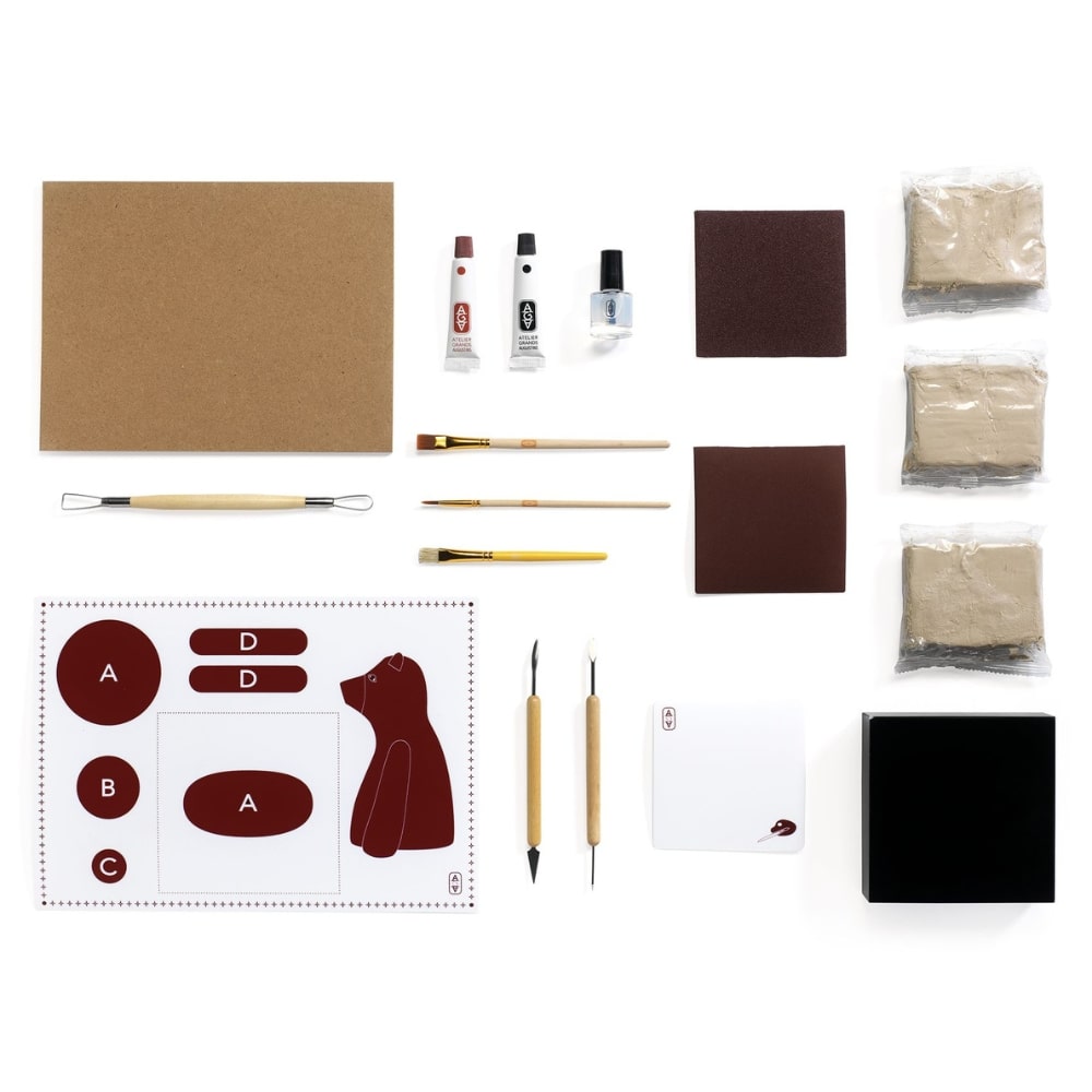 Djeco Atelier 84 - Σετ Γλυπτικής με Πηλό "Αρκουδάκι"