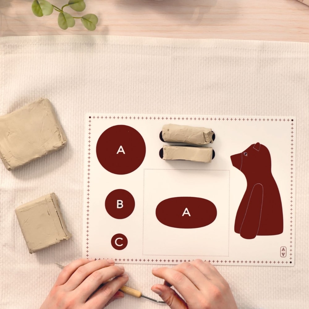 Djeco Atelier 84 - Σετ Γλυπτικής με Πηλό "Αρκουδάκι"