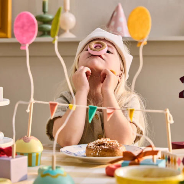 Kids Concept Ξύλινο Σετ Διακόσμησης Γενεθλίων KID'S HUB