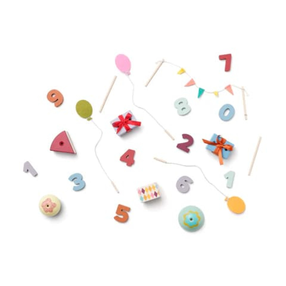 Kids Concept Ξύλινο Σετ Διακόσμησης Γενεθλίων KID'S HUB