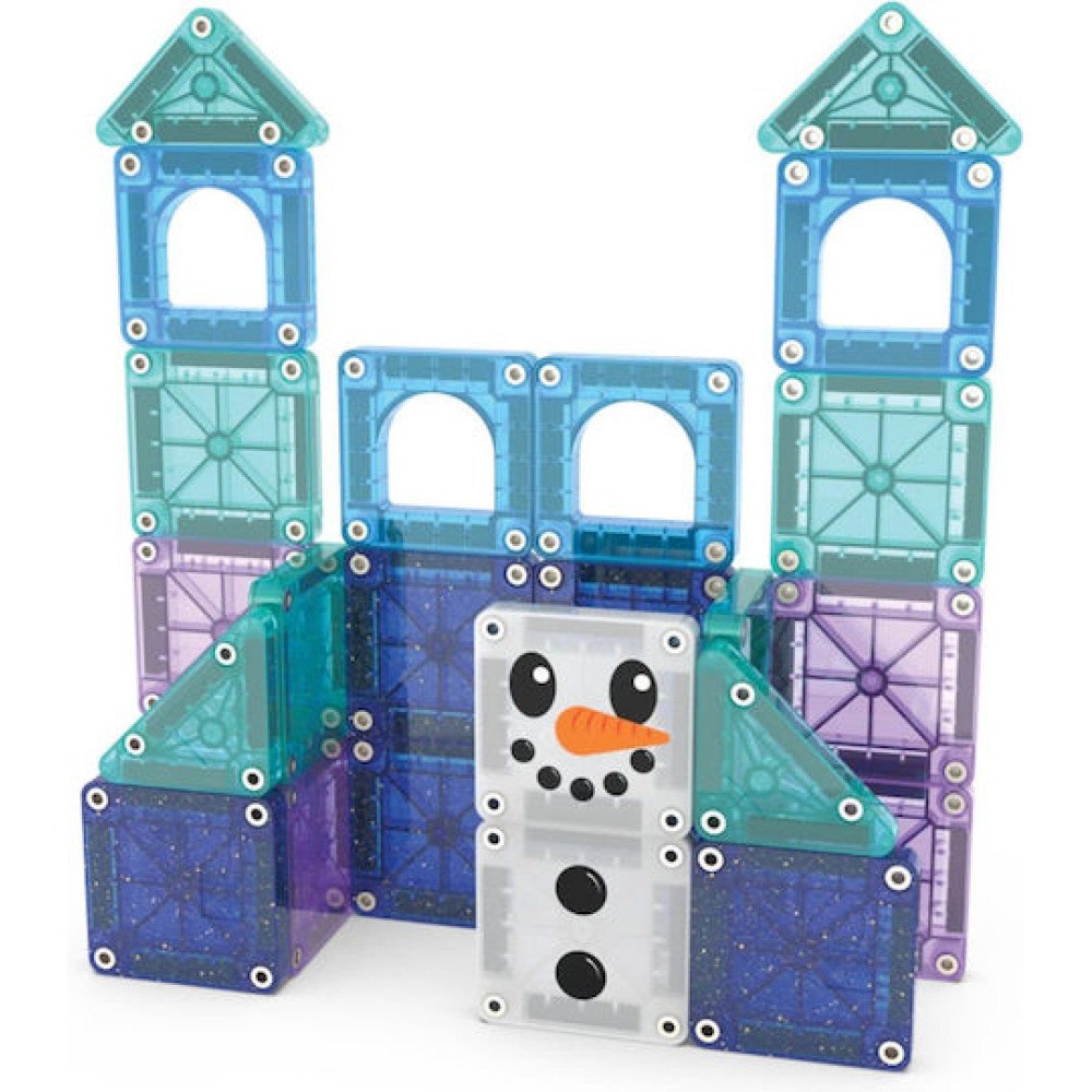 Magna-Tiles microMAGS Winter Wonder Travel 26 Τεμάχια – Μαγνητικά Πλακίδια STEM για Ταξίδι