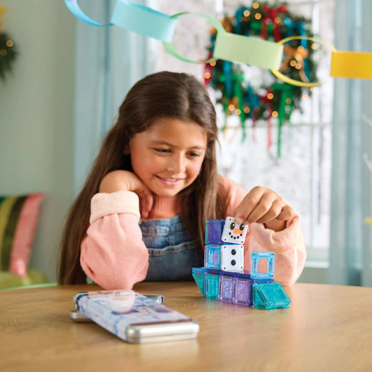Magna-Tiles microMAGS Winter Wonder Travel 26 Τεμάχια – Μαγνητικά Πλακίδια STEM για Ταξίδι