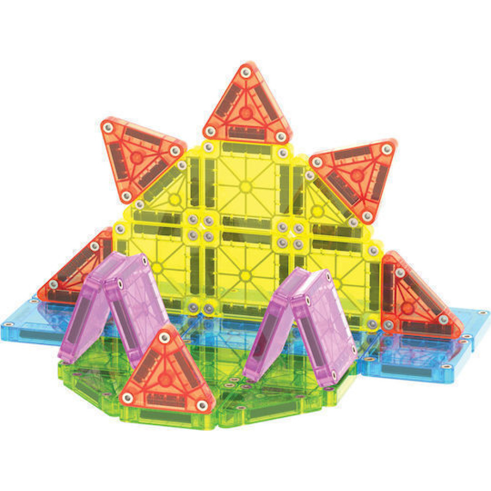 Magna-Tiles Travel Set Deluxe 55 Τεμάχια – Μαγνητικά Πλακίδια STEM για Ταξίδια & Μεταφορά