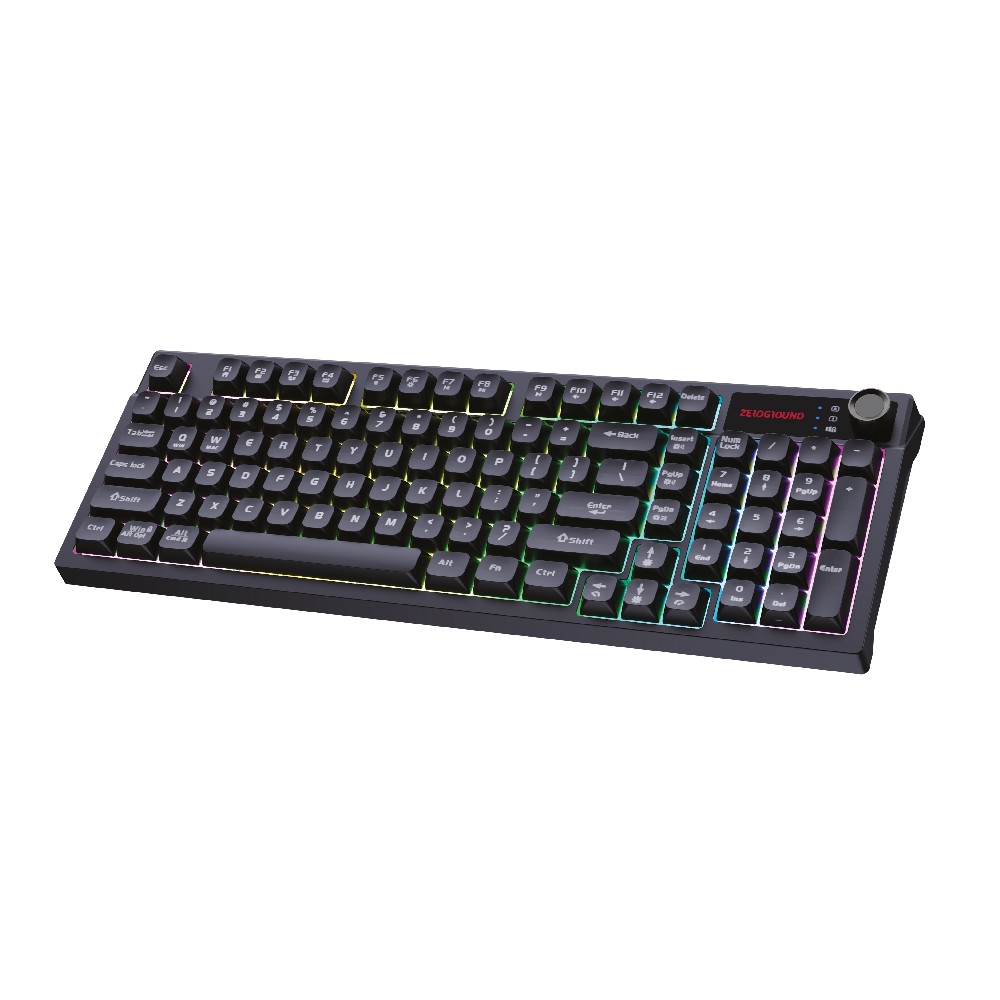 Zeroground KB-3800G HANZO v3.0 Ενσύρματο Πληκτρολόγιο Gaming RGB