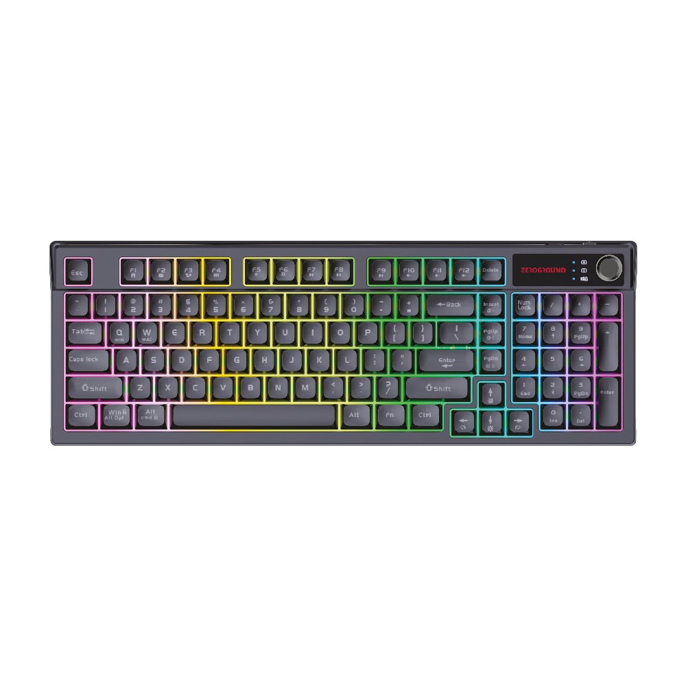 Zeroground KB-3800G HANZO v3.0 Ενσύρματο Πληκτρολόγιο Gaming RGB