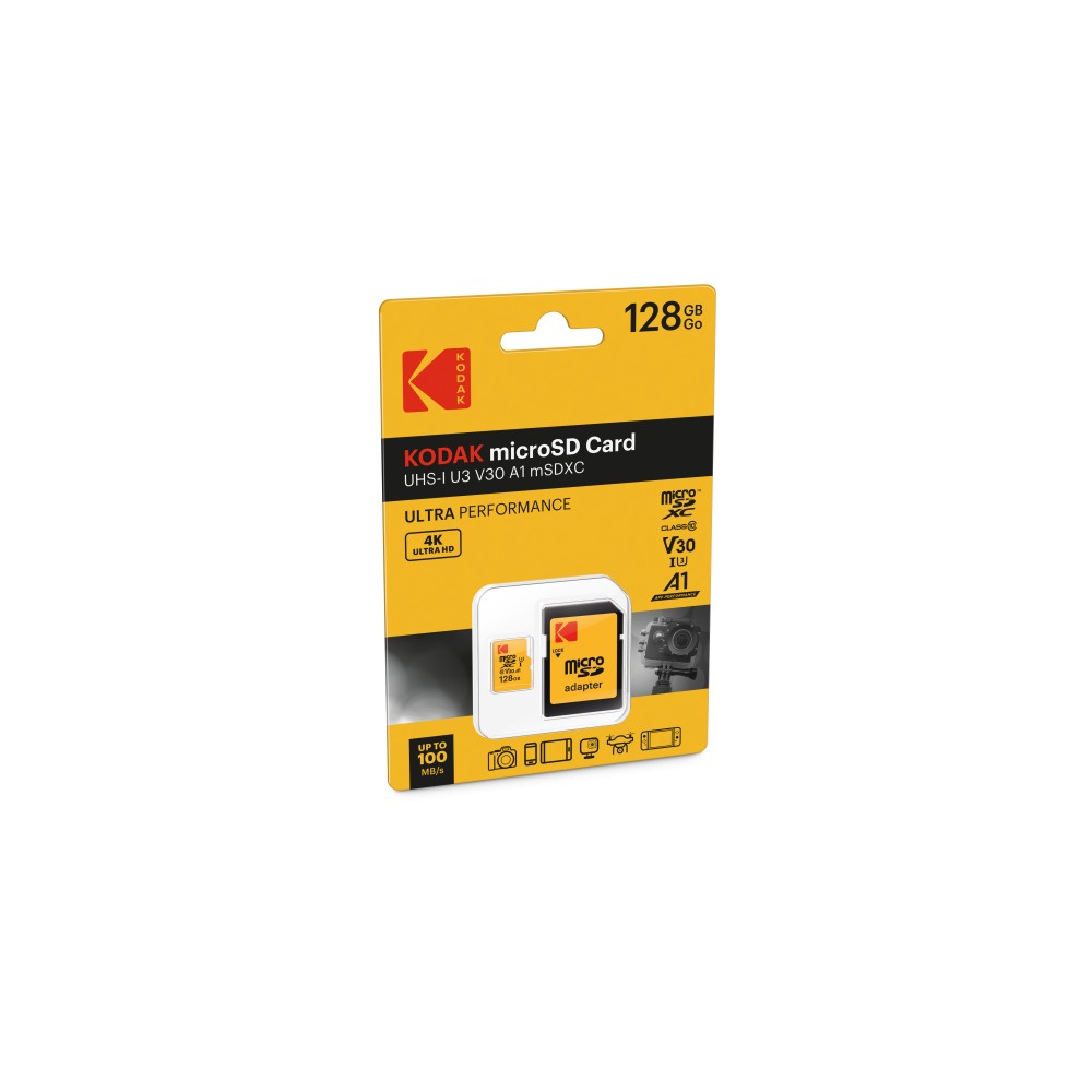Kodak UHS-I U3 V30 Κάρτα Μνήμης Micro SDHC 128GB