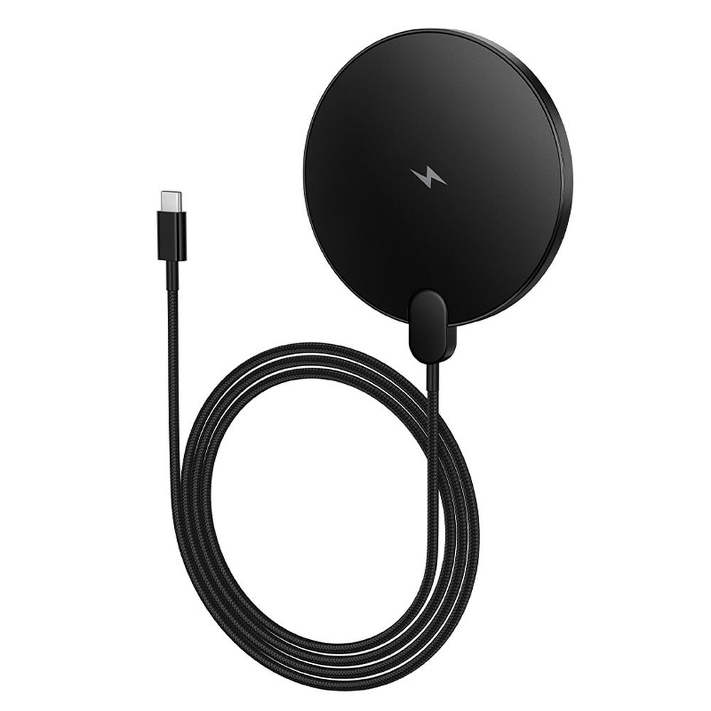 Hoco CW62 Wireless φορτιστής με καλώδιο USB-C και οθόνη, 15W (Μαύρο)