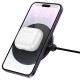 Hoco CW62 Wireless φορτιστής με καλώδιο USB-C και οθόνη, 15W (Μαύρο)