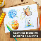 Ohuhu Halawa Series 72 Colors - Πολύχρωμα Μολύβια με Βάση το Λάδι