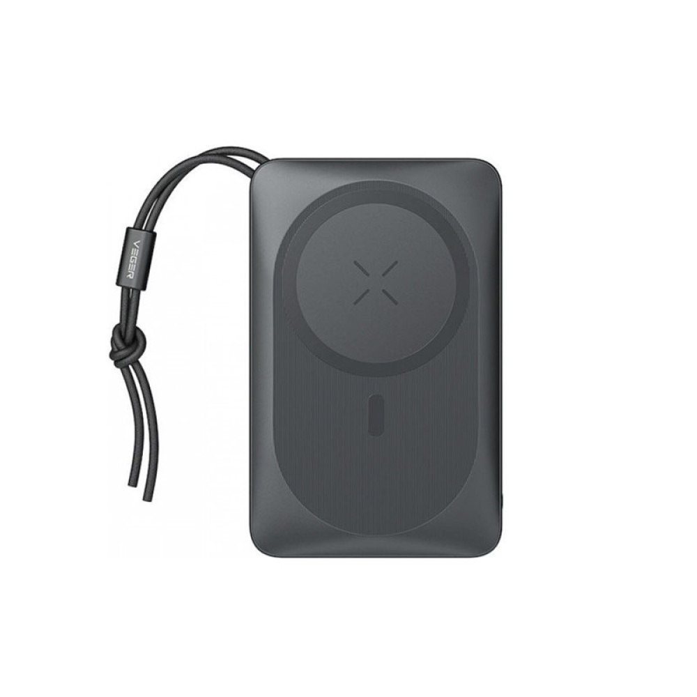 Veger W1151 MagOn Magnetic Wireless MagSafe Power Bank 10000mAh PD 3.0 (Γκρι)