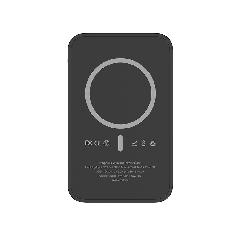 Veger W0553 MagOn Magnetic Wireless MagSafe Power Bank 5000mAh PD 3.0 + PPS 20W (Μαύρο)