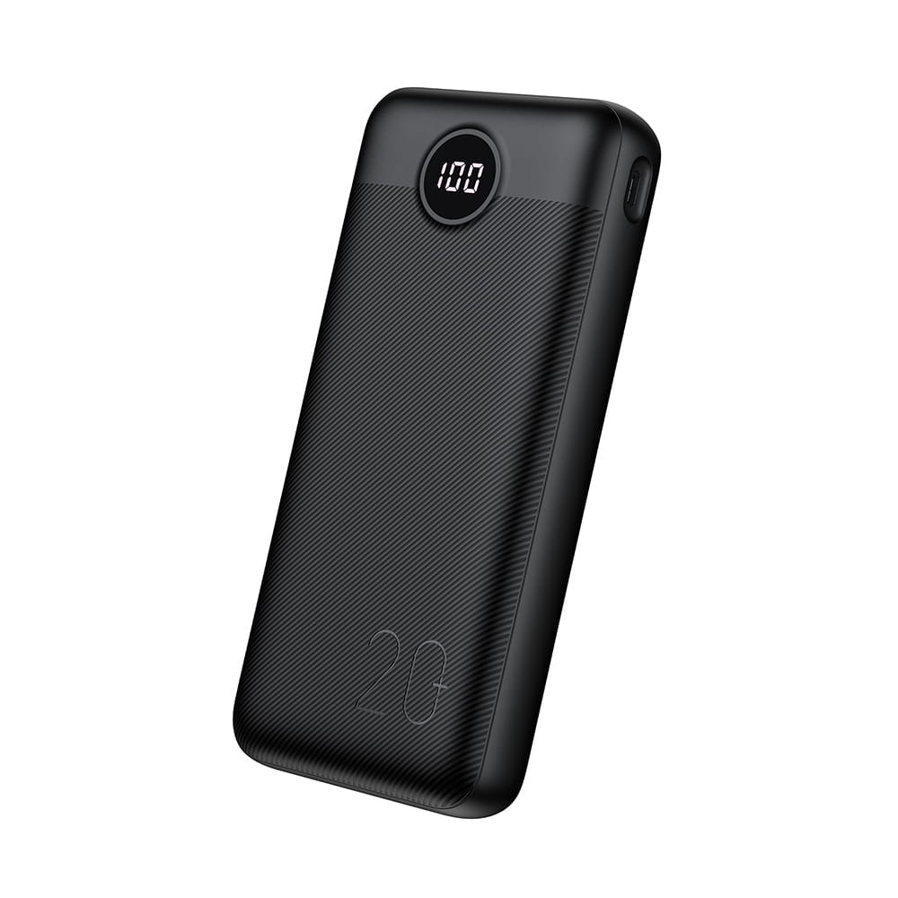 Veger L20S W2039PD Digital Display Power Bank 20000mAh PD 3.0 20W, USB-C, USB-A (Μαύρο)