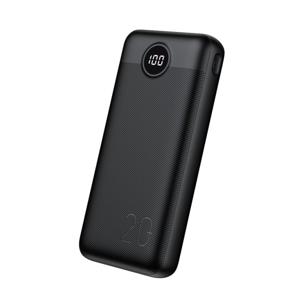Veger L20S W2039PD Digital Display Power Bank 20000mAh PD 3.0 20W, USB-C, USB-A (Μαύρο)
