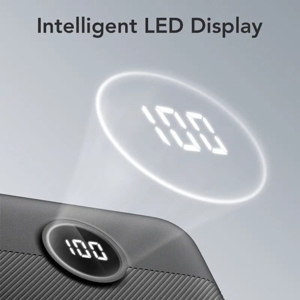 Veger L20S W2039PD Digital Display Power Bank 20000mAh PD 3.0 20W, USB-C, USB-A (Μαύρο)