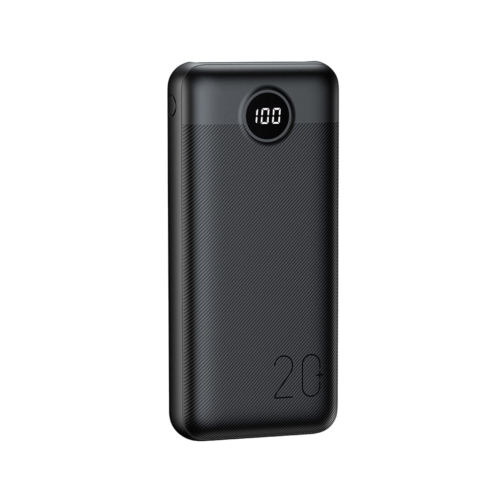 Veger L20S W2039PD Digital Display Power Bank 20000mAh PD 3.0 20W, USB-C, USB-A (Μαύρο)