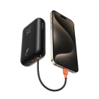 Veger K3 W2068 Digital Display Power Bank 30000mAh PD 3.0 35W Built In 4 Cables, Keychain Style (Μαύρο)