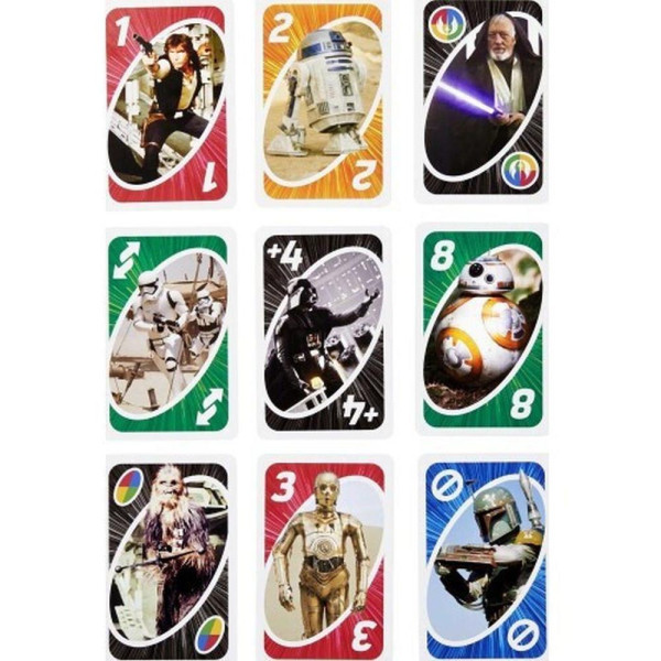 Mattel UNO Star Wars - Επιτραπέζιο Παιχνίδι με Κάρτες 