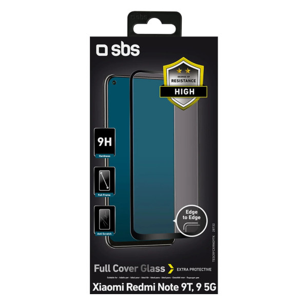 SBS Full Cover Screen Protector για Xiaomi Redmi Note 9T / 9