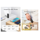 Veger W0556 Power Bank Plugon-C 5000mAh PD 3.0 20W Type-C (Μαύρο)