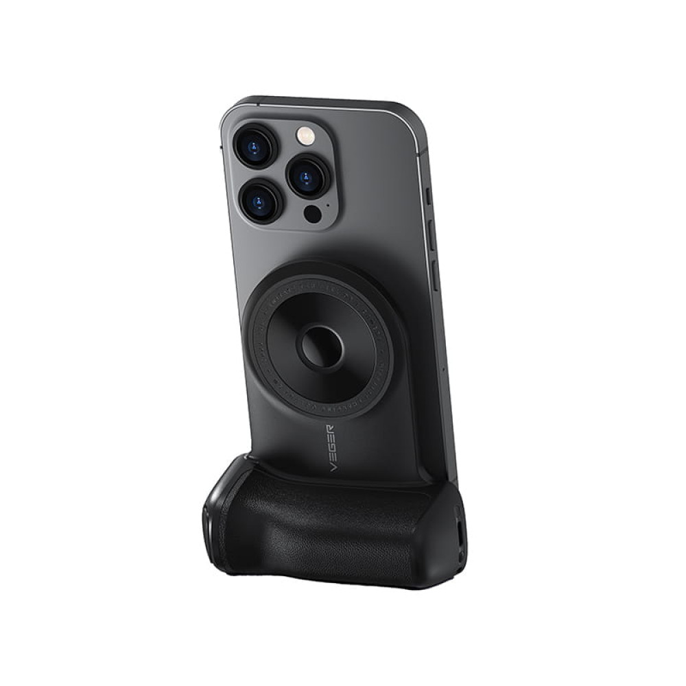 Veger W0569 Power Bank SnapCam MagOn Magnetic Wireless MagSafe 5000mAh (Μαύρο)