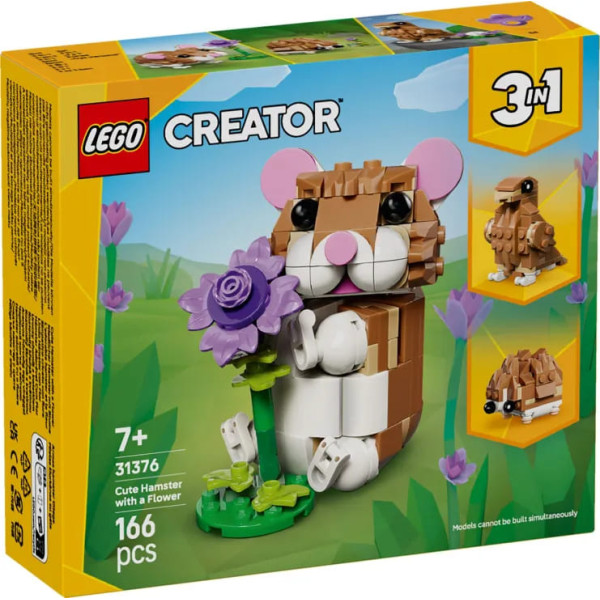 LEGO Creator 3in1 Cute Hamster With A Flower (31376)