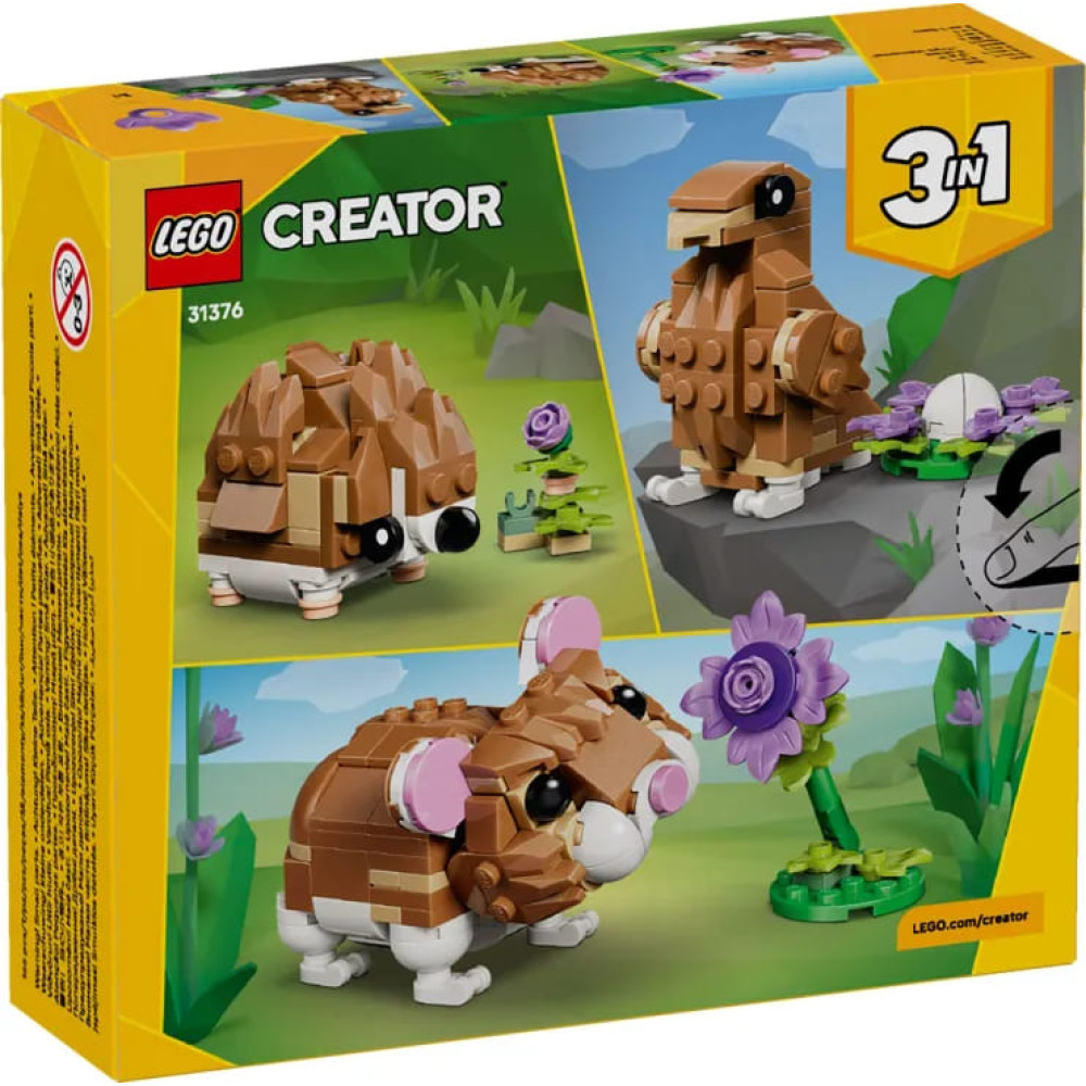 LEGO Creator 3in1 Cute Hamster With A Flower (31376)