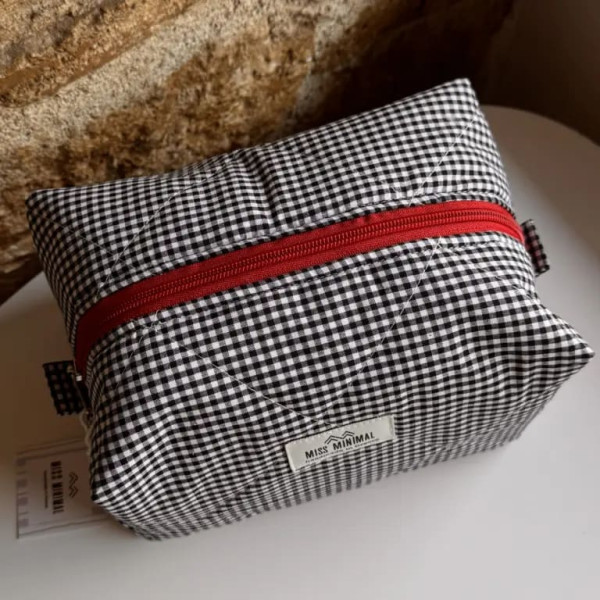 Miss Minimal Zipper Box Νεσεσέρ Red Francine (22 x 13 x 23 cm)