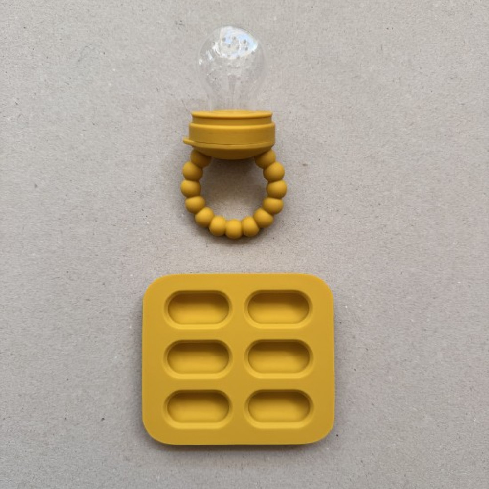 Nok Nok Πιπίλα Φαγητού Σιλικόνης (Curry)