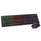 Zeroground KB-2400GUMS AZAI v3.0 Ενσύρματο Πληκτρολόγιο & Ποντίκι Gaming RGB