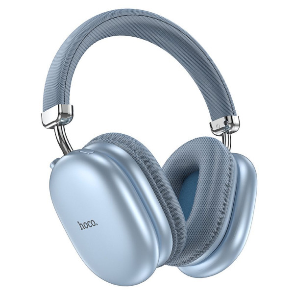 Hoco W35 MAX Ασύρματα/Ενσύρματα Over Ear Ακουστικά (Μπλε)