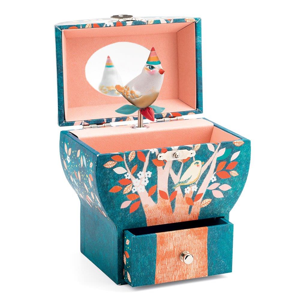 Djeco Μουσικό Κουτί - Μπιζουτιέρα "Πουλιά στο Δέντρο" 