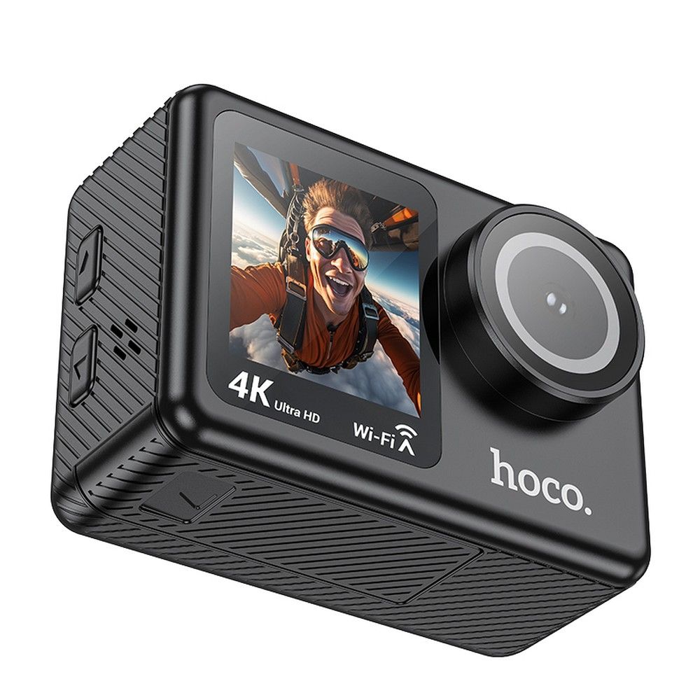 Hoco DV101 Action Camera με διπλή οθόνη 1,3" + 2" 4K/30fps (Μαύρο)