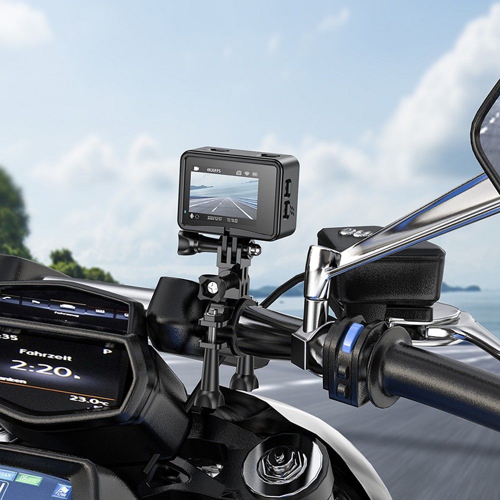 Hoco DV101 Action Camera με διπλή οθόνη 1,3" + 2" 4K/30fps (Μαύρο)