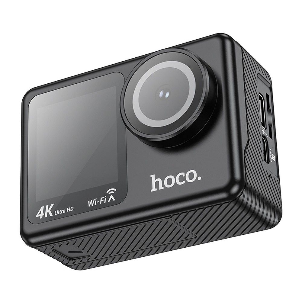 Hoco DV101 Action Camera με διπλή οθόνη 1,3" + 2" 4K/30fps (Μαύρο)