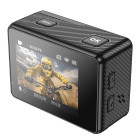 Hoco DV101 Action Camera με διπλή οθόνη 1,3" + 2" 4K/30fps (Μαύρο)
