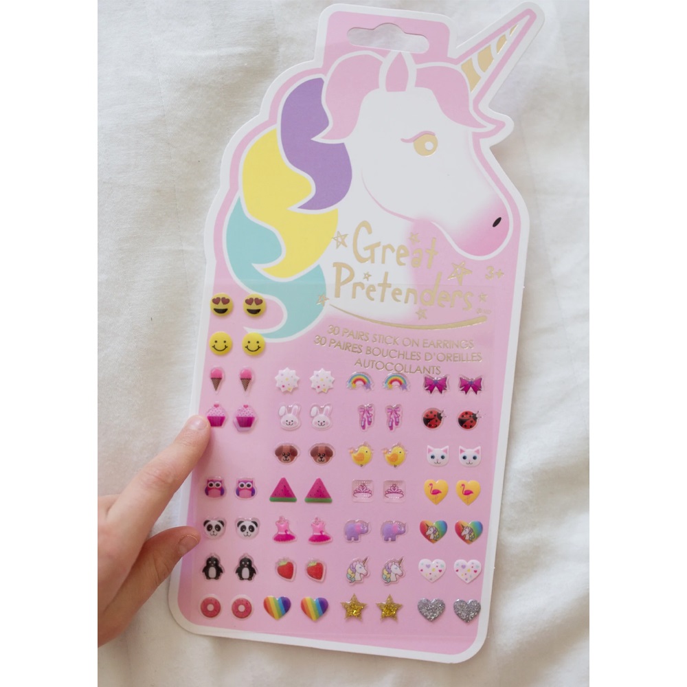 Great Pretenders Σκουλαρίκια Aυτοκόλλητα Μονόκερος 30 Σετ.