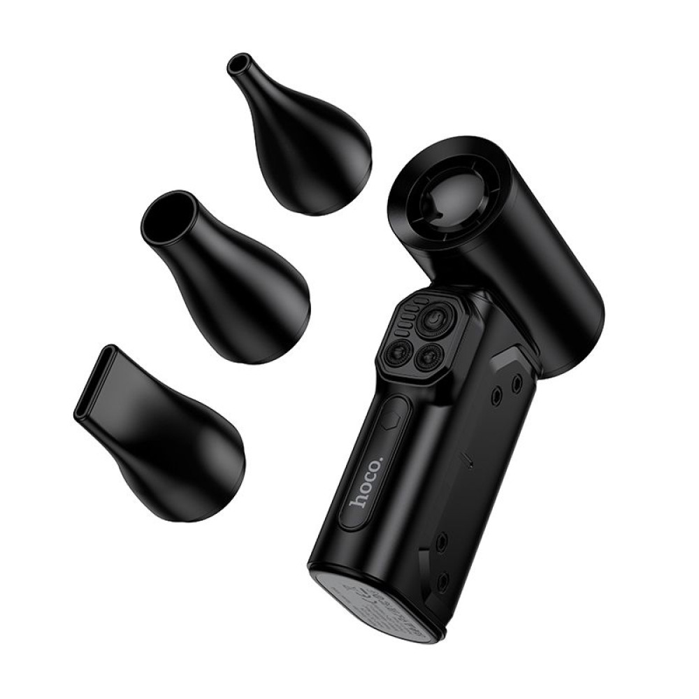 Hoco HX68 130000 RPM Ultra-High Speed Επαναφορτιζόμενο Ανεμιστηράκι Χειρός (Μαύρο)