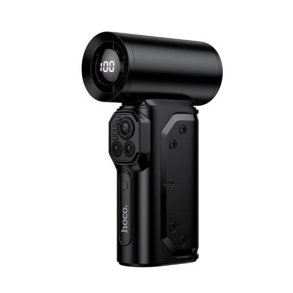 Hoco HX68 130000 RPM Ultra-High Speed Επαναφορτιζόμενο Ανεμιστηράκι Χειρός (Μαύρο)
