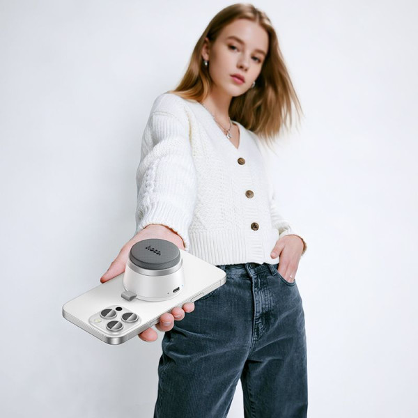 Hoco HC43 Mini Magnetic Bluetooth ηχείο & Holder 8W 3h (Λευκό)