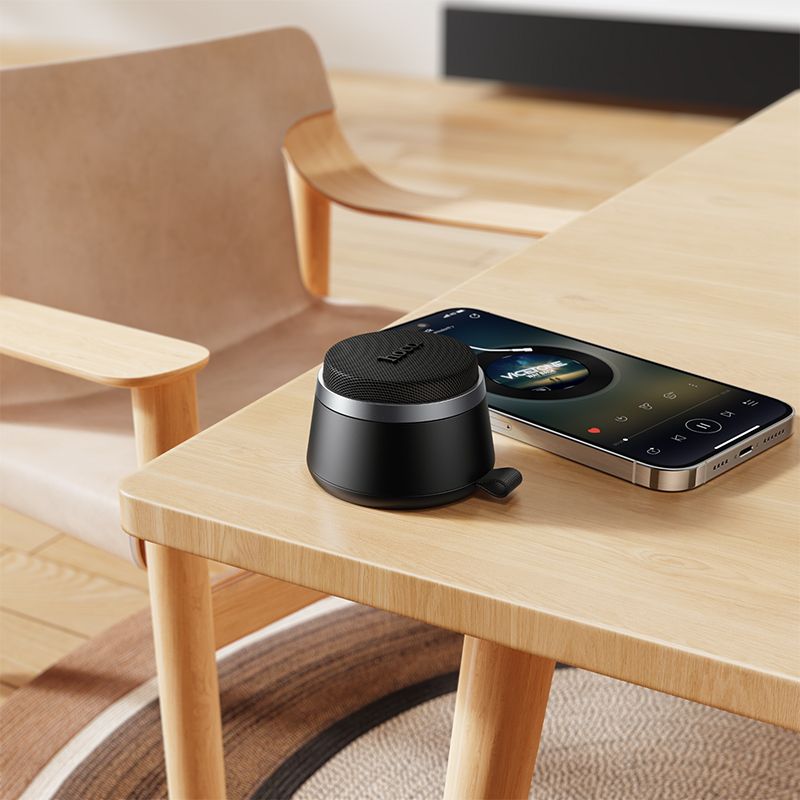 Hoco HC43 Mini Magnetic Bluetooth ηχείο & Holder 8W 3h (Μαύρο)