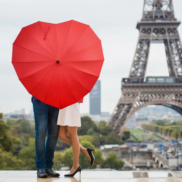 Legami Heart Shaped Umbrella Ομπρέλα Μπαστούνι - I Love You