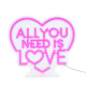 Legami φωτιστικό Neon Effect Led Lamp - All You Need is Love