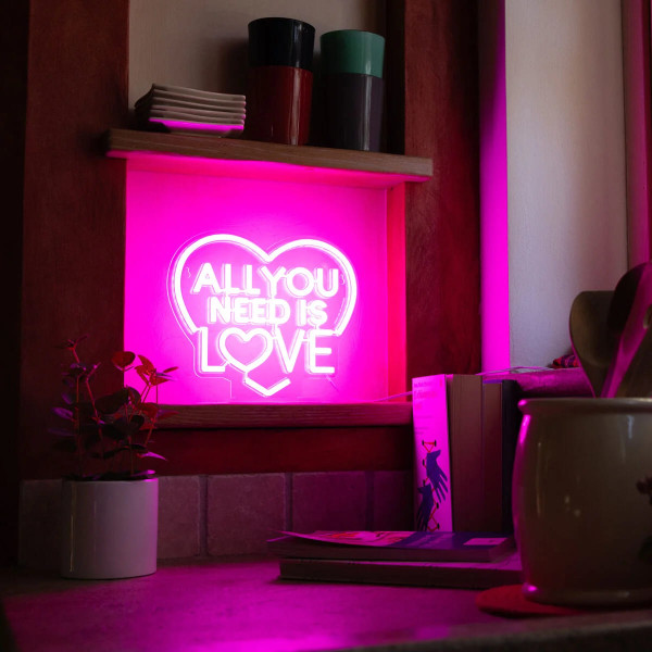 Legami φωτιστικό Neon Effect Led Lamp - All You Need is Love