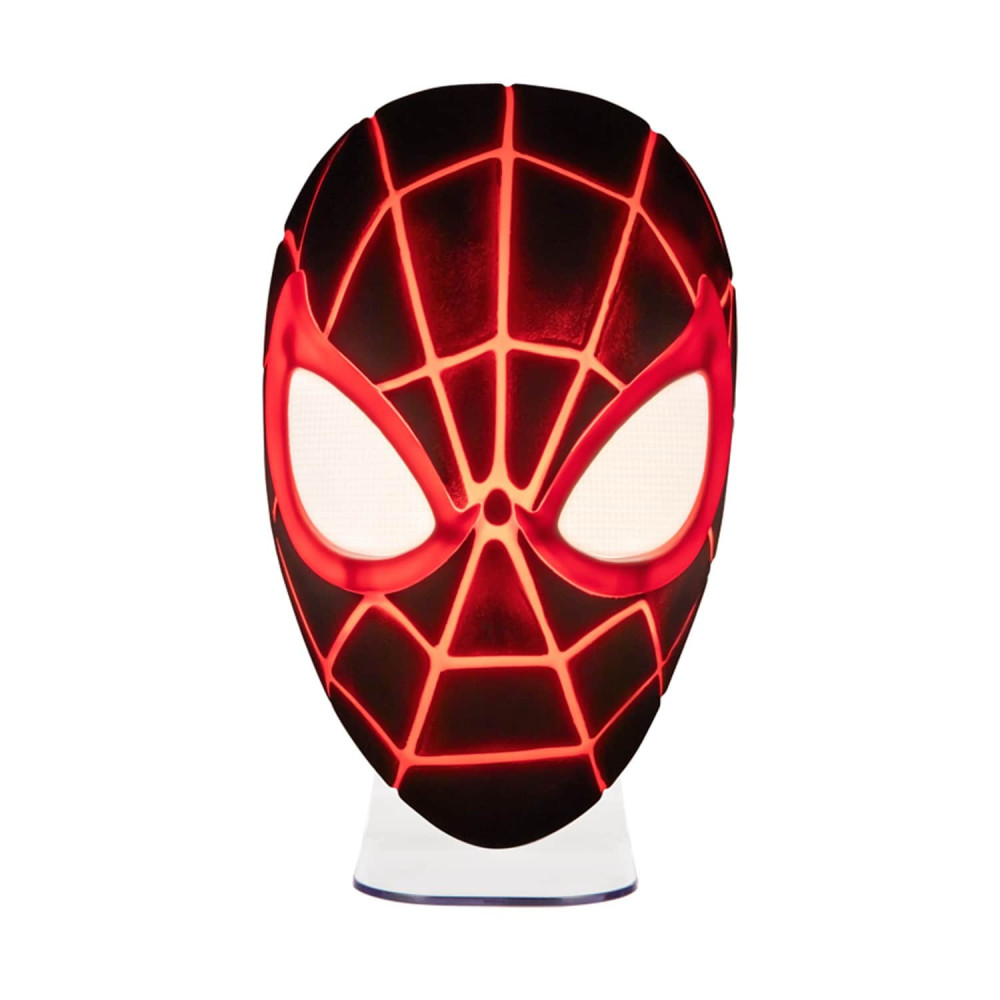 Paladone Marvel Spiderman Miles Morales Mask Led Neon Επιτοίχιο / Επιτραπέζιο Φωτιστικό (PP14323SPMVN)